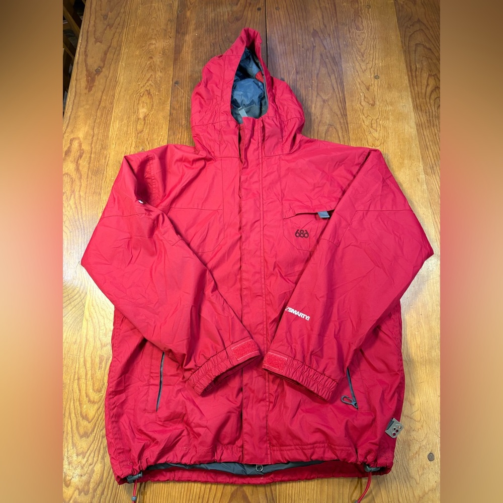 686 Smarty Ski/Snoboard Hooded Performance Snow Jacket Youth Boys XL Red